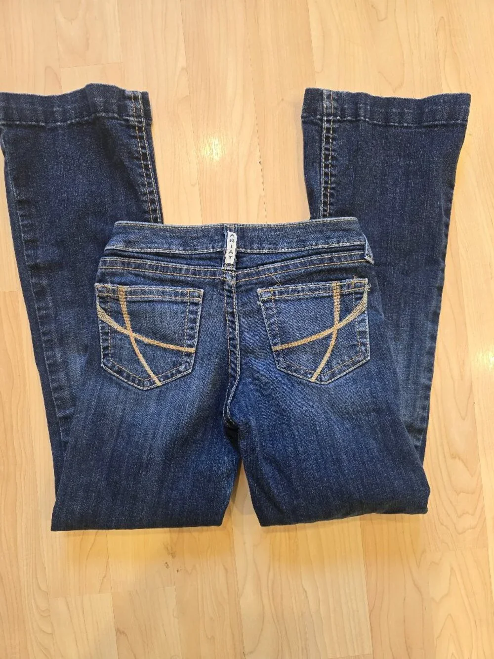 Ariat Girls Bootcut Jeans Size 12 Western Cowboy Denim